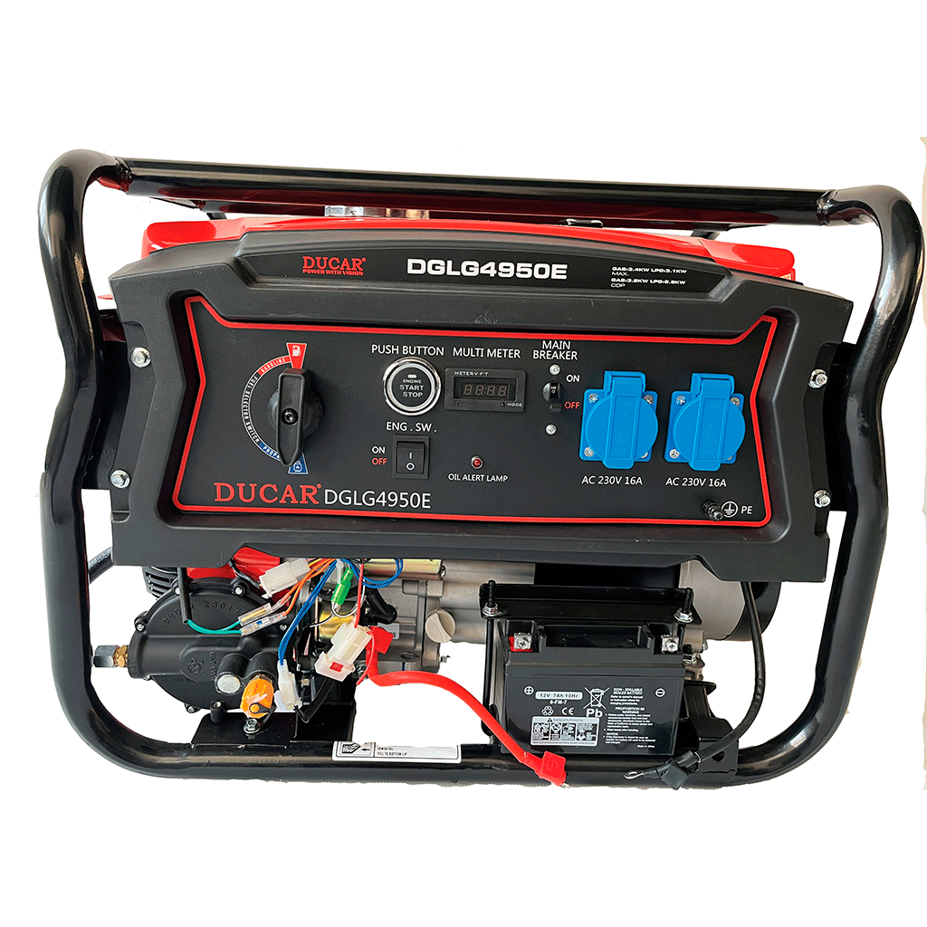 موتور برق دوگانه سوز دوکار چین 3.2 کیلوات - DGLG 4950 E